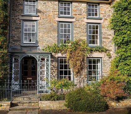 Presteigne high street, near to Rockbridge Park