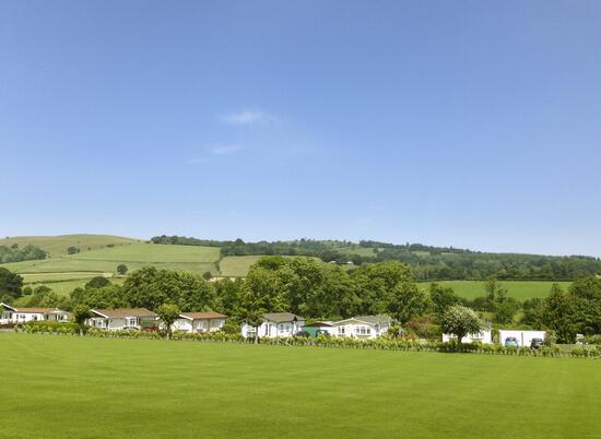 Blue skies and Welsh hills at Rockbridge Park photo