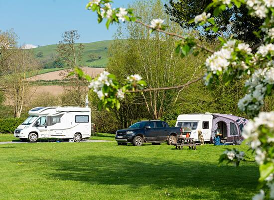 Camping in May at Rockbridge Country Holiday Park, Wales