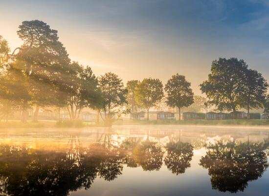 5 star caravan holiday park with carp fishing lake, Herefordshire - lake photo