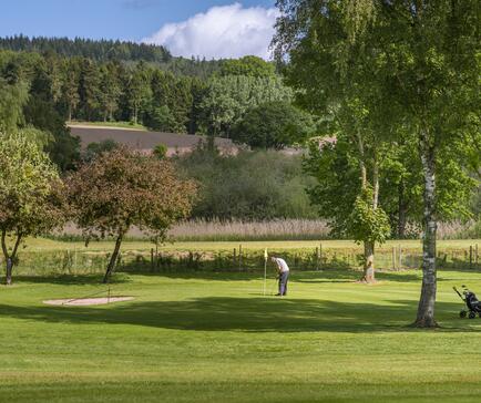 Caravan park with golf course at Pearl Lake photo