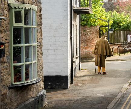 Presteigne high street, near to Rockbridge Park