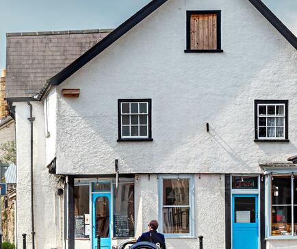 Presteigne market town, Wales. Close to Rockbridge Park.