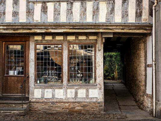 Presteigne high street old building