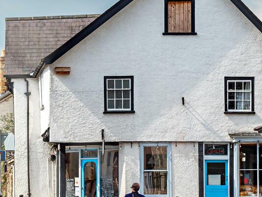 Presteigne market town, Wales. Close to Rockbridge Park.