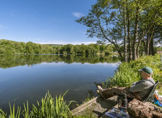 Fishing lake 5 star static caravan park photo