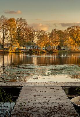 Golden hour at Pearl Lake