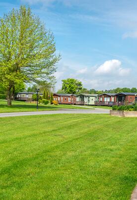 Spring sunshine at Arrow Bank Country Holiday Park