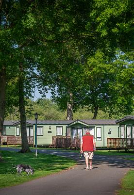 Dog friendly caravan park at Pearl Lake, Herefordshire