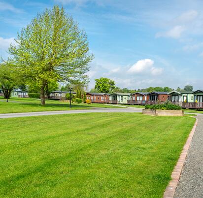 Spring sunshine at Arrow Bank Country Holiday Park