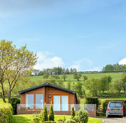 The Reteat at Rockbridge. Luxury holiday lodge development, Wales