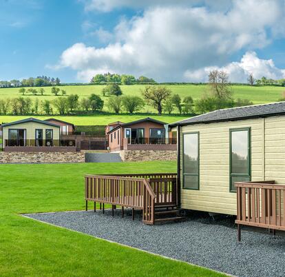 The Reteat at Rockbridge. Luxury holiday lodge development, Wales