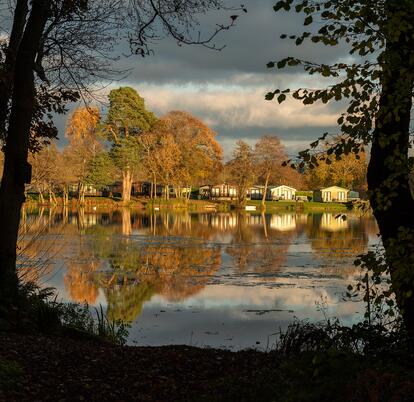 Golden hour at Pearl Lake