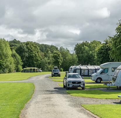 Seasonal touring pitches in Wales at Rockbridge Park