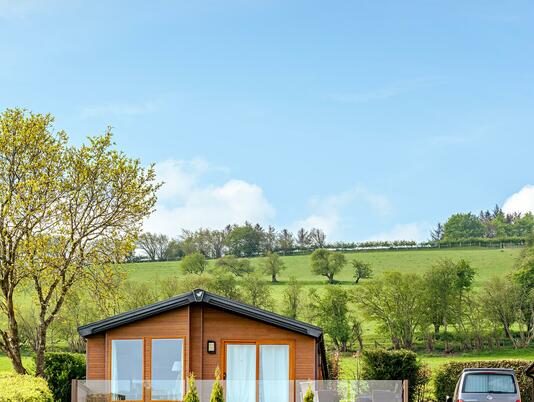 The Reteat at Rockbridge. Luxury holiday lodge development, Wales