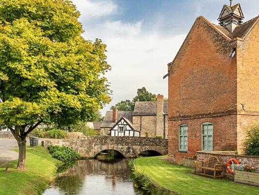 Arrow Bank Holiday Park in the village of Eardisland, Herefordshire