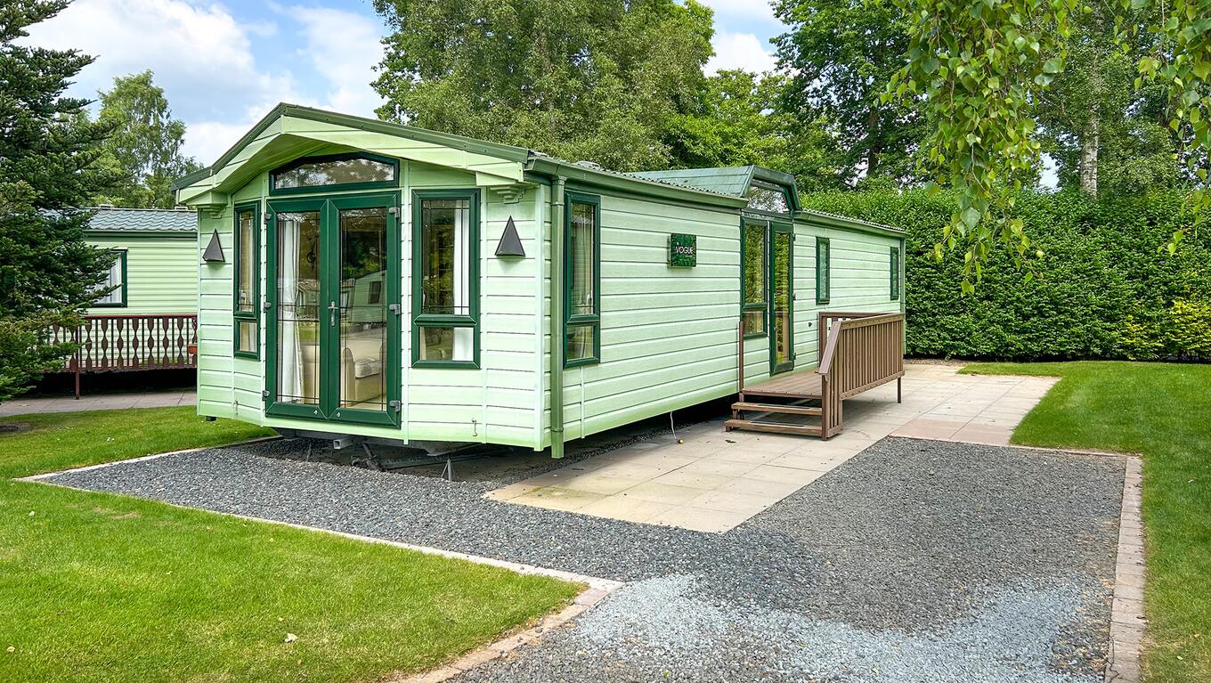 Willerby Vogue holiday home for sale at Pearl Lake, Herefordshire. Plot photo