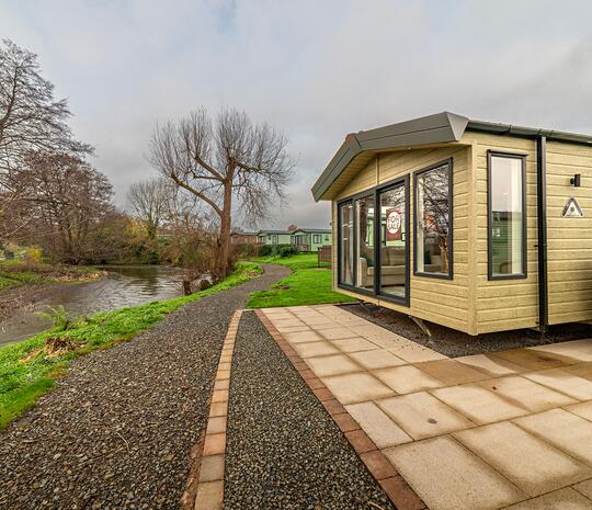 Atlas Image holiday home for sale at Arrow Bank Country Holidya Park, Eardisland, Hereford. 