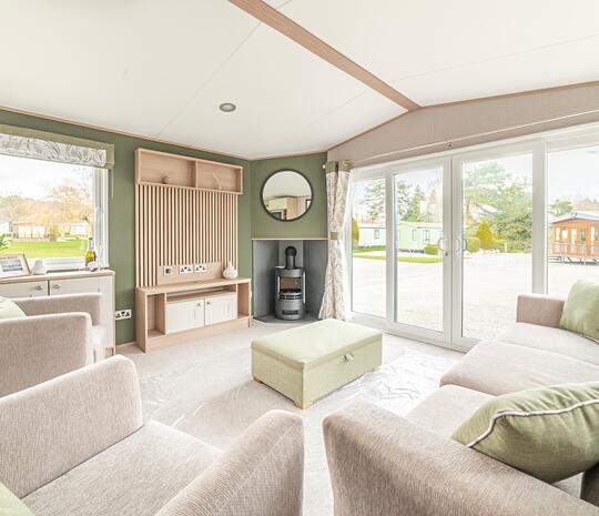 ABI Langdale caravan holiday home for sale on 5 star holiday park. lounge photo