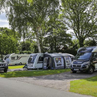 storage touring pitches 5 star caravan park Herefordshire