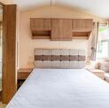 Willerby Winchester holiday home for sale on 5 star caravan park with clubhouse. Main bedroom photo