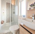 ABI Langdale Holiday Home for sale on 5 star riverside holiday park. Main shower room photo