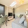 The Lumiere luxury couples retreat accommodation at Arrow Bank, 5 star holiday park - living area photo