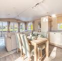 Regal Harlington caravan holiday home for sale on 5 star static caravan holiday park. Kitchen dining area photo