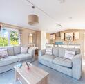 Regal Harlington caravan holiday home for sale on 5 star park with bowling green and clubhouse. Lounge photo